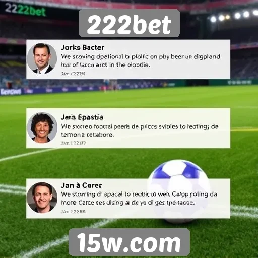 Depoimentos de usuários sobre a experiência na 222bet